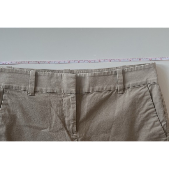 Ann Taylor Women's Size 6 Boardwalk Short tan Khaki Chino Preppy 98% Cotton - Picture 6 of 6